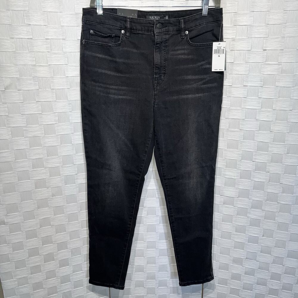 Lauren Ralph Lauren Women's 14/32 Skinny Ankle Super Stretch High Rise Jeans NEW